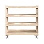 Flash Furniture Bright Beginnings Mobile 3-Section Storage Cart, 31.5"H x 31.5"W x 15.75"D, Brown (MK-KE24114-GG)~#|#~3E9C911C-7138-41CF-9CF708AAD9CE273B_sc7