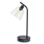 Simple Designs Sleek Essentials LED Desk Lamp, 15.75", with USB Ports, Black (LD1074-BLK)~#|#~3E9E8C3E-7918-4DF9-8B774ADE8E44C35B_sc7