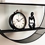 Mind Reader 2-Shelf Metal Wall Decor Circular Floating Shelves, 18" x 4" x 18", Black (WALLCIR-BLK)~#|#~3E9F6F5D-9692-4907-AA54EEC847DC3520_sc7