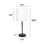 Creekwood Home Oslo 19.50" LED Table Lamp with Power Outlet Base, Black/White (CWT-2008-BA)~#|#~3EA0DEEE-7D89-491F-B3856F18F09BA568_sc7