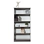 Boss Office Products Simple System 71" 5-Shelf Bookcase with Adjustable Shelves, Driftwood/White (S507)~#|#~3EA16F34-F5FF-4ACC-AA2BD66A95FC3E76_sc7