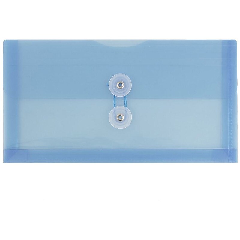 JAM Paper Premium Expanding Wallet with Button & String Closure, Other, Blue, 3/Pack (921B1bux3) image 1