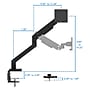 Mount-It! ProFlex Adjustable Heavy-Duty Single Monitor Mount with Gas Spring Arm, Fits 17"– 49" Ultrawide Monitors, Matte Black~#|#~3EB023D5-B140-49A9-B730116A75758716_sc7