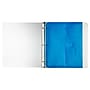 JAM Paper Plastic Binder Pocket, 3-Hole Punched, Blue, 3/Pack (218VB1BUX3)~#|#~3EB79F05-D3AE-4807-92B8012299A73D16_sc7