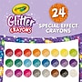 Crayola Glitter Crayons, Assorted Colors, 24/Pack (52-3715)~#|#~3EBED3B8-6508-4D7B-ADB7773379FD3827_sc7