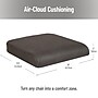 Mind Reader Memory Foam Office Chair Cushion, Black (MEMGEL-GRY)~#|#~3EBFA51A-900E-4B37-9AA723828BA0D5E1_sc7