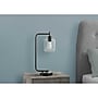Monarch Specialties Inc. Incandescent Table Lamp, Matte Black/Clear (I 9637)~#|#~3EBFA59C-D67C-4F5C-BCC3AC3F833148BD_sc7
