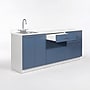 Viva Comfort 36.75'' H x 72" L Medical Cabinet with Left Sink, 6-Doors, 3-Drawers, Blueberry (902BASE72LSBL)~#|#~3EC13C98-6345-4829-AB3DBD4E1A998B65_sc7