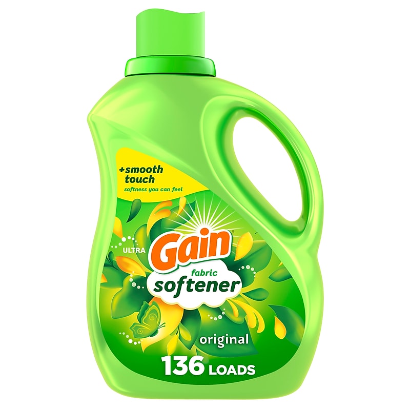 Gain Fabric Softener, Original, 136 Loads, 100 fl. oz. (10089) image 1
