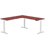 VersaDesk PowerLift 72"W Electric L-Shaped Adjustable Standing Desk, Cherry/White (PLLSD7272-WC-APP)~#|#~3EC3BE41-5BD1-4190-A0C9A958219370F1_sc7
