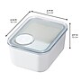 iDESIGN Polypropylene Containers, White/Clear, 2/Pack (28208M2) ~#|#~3ECE882E-37E5-496A-B5160150FA216D2A_sc7