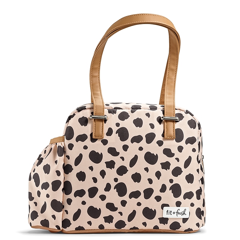 Fit & Fresh Laketown Insulated Lunch Bag, Cheetah (7165FFST2622) image 1