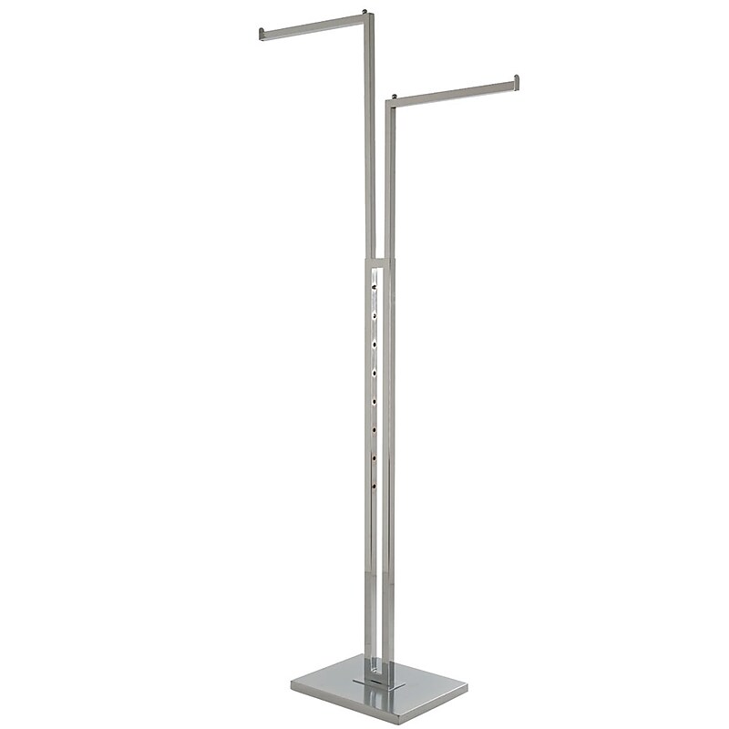 Nahanco Metal 2-Way Garment Rack, Chrome (K20) image 1