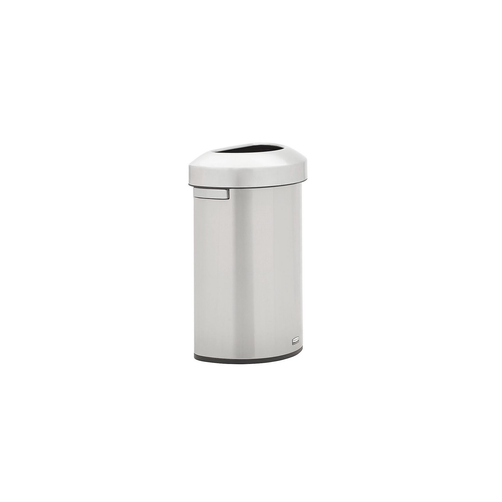 Rubbermaid Refine Stainless Steel Indoor Trash Can with Open Lid, 16 Gallon, Silver (2147550) Simolary simolary.com