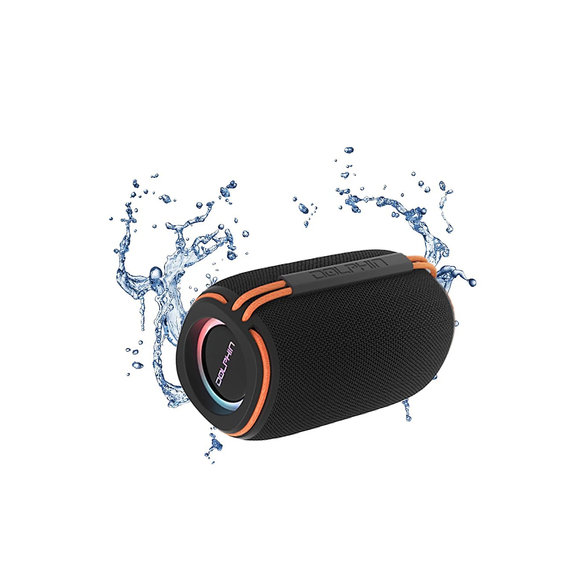 Dolphin Audio Diver Sport Wireless Bluetooth Mini TWS Portable Speaker with Lights, Waterproof, Black (DR-30) Sansujyuku sansujyuku.com