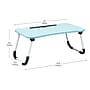 Mind Reader 13.75" x 23.5" MDF/Metal Lap Desk/Laptop Stand With Folding Legs, Blue (LBSTUDY-BLU)~#|#~3ED5001F-E0F6-46B6-A99709C345424D17_sc7