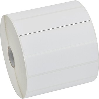 Zebra Technologies Z-Select 4000D Thermal Transfer Labels, 1" x 4", Bright White, 2340/Roll, 6 Rolls/Box (10010045)