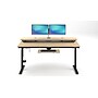 VersaDesk PowerLift Split-Level 72"W Electric Rectangular Adjustable Standing Desk, Maple/Black (PL2SD7230-BM)~#|#~3EE2420C-7381-43D0-B0804EBE9F06BEFB_sc7