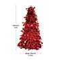 Party City 10" Tinsel Artificial Christmas Tree, Red (AM240598)~#|#~3EE90515-CBD7-4344-86841599F90CBC45_sc7