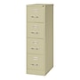 Hirsh Commercial 4-Drawer Vertical File Cabinet, Letter Size, Lockable, 52"H x 15"W x 25"D, Putty (14115)~#|#~3EE93D6D-A927-4C81-9CDF749D70657724_sc7