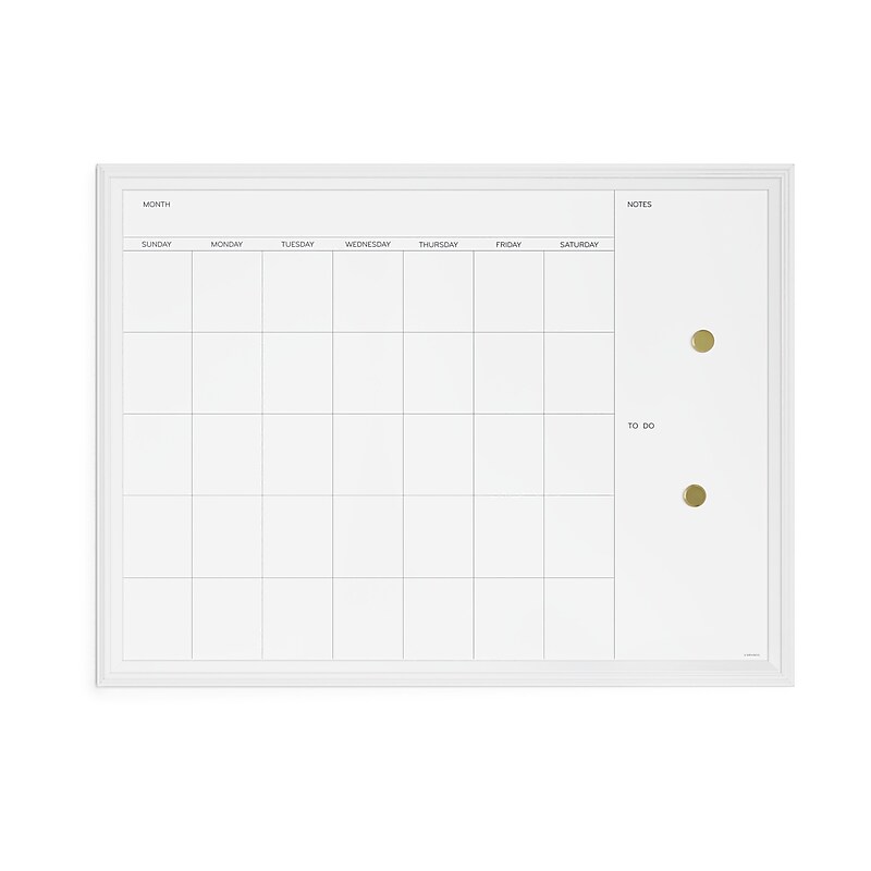 U Brands Magnetic Dry-Erase Whiteboard, Fiberboard Frame, 30" x 40" (2918U00-01) image 1