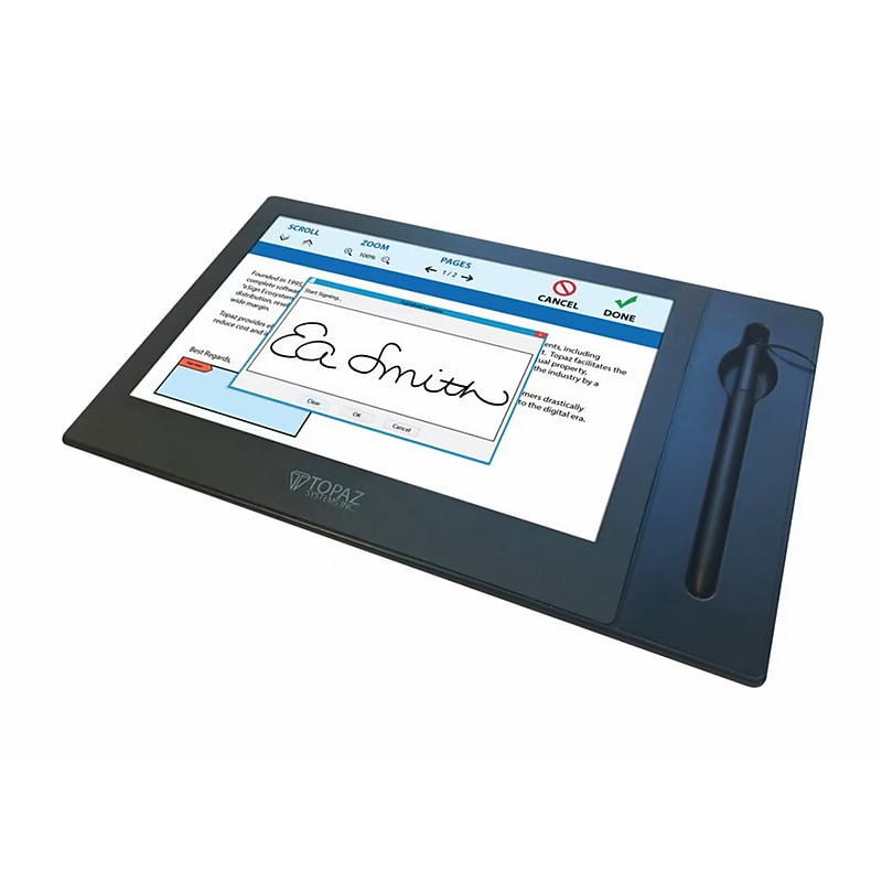 Topaz Systems GemView 10 Signature Pad (TD-LBK101VT-USB-R) image 1