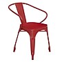 Flash Furniture Luna Indoor-Outdoor Chair with Arms, Red with Red Seat (CH31270REDPL1R)~#|#~3EEF8BBD-BBBC-4CF2-9521B7F95B4B317E_sc7
