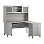 Bush Home Somerset 60"W L Shaped Computer Desk with Hutch, Platinum Gray (SET002PG)~#|#~3EF0B7FE-E37A-49EE-8FF9EDF1C05DDB42_sc7