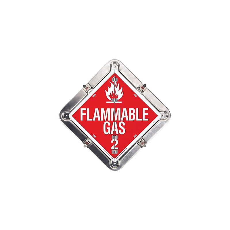 Labelmaster 8 Legend Placard With Mounting Holes (81-8FO) image 1