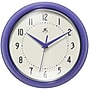 Infinity Instruments Round Retro Periwinkle Wall Clock, Aluminum, 9.5" (10940VP)~#|#~3EF5A04F-B255-4DE4-98257F07A971A732_sc7