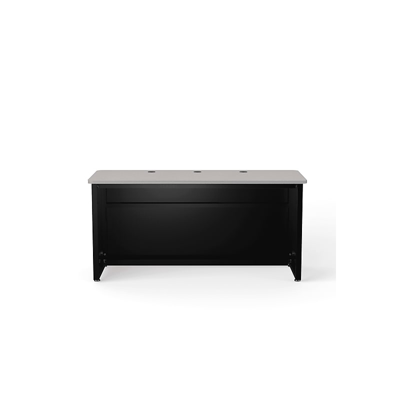 VersaDesk 60"W Enclosed Versa Classroom Desk, Grey/Black (CD6024-BG) image 1