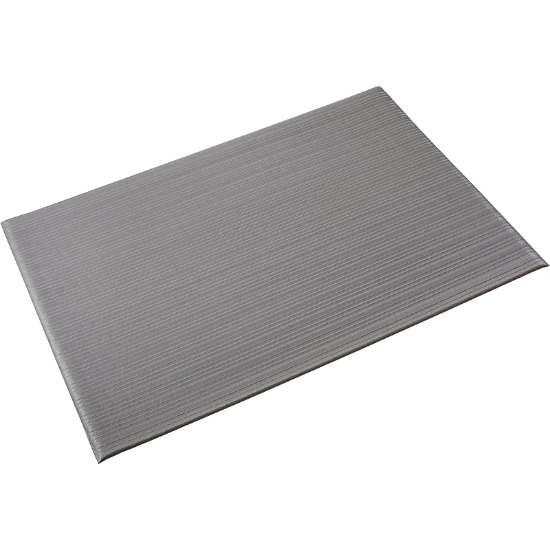 Crown Mats Tuff-Spun Foot-Lover Anti-Fatigue Mat, 24" x 36", Gray (FL 2436GY) image 1