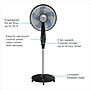 Rowenta Outdoor Extreme Oscillating Pedestal Fan, 3-Speed, Black (VU4510U7)~#|#~3EFC39D3-6C6B-42A3-8CD1D40541C7F2EA_sc7