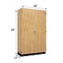 Diversified Woodcrafts 84" Storage Cabinet with 6-Shelves, Oak (353-4822K)~#|#~3EFD628D-E55B-4A05-BC204041D5B472F4_sc7
