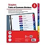 Staples Customizable Table of Contents Monthly Dividers, 12 Tabs, Multicolor, Printable Paper Design, Letter Size, 6 Sets~#|#~3EFF800F-8662-4C91-B69B165F01838E14_sc7