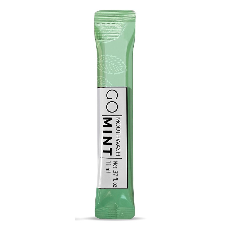 Go Mouthwash Mint Mouthwash, 0.37 oz., 250/Box (GMHMW250) image 1