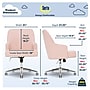Serta Style Leighton Fabric Swivel Home Office Chair, Blush Pink (47925C)~#|#~3F04A826-E902-44A5-9A55609BAD1FC7C6_sc7