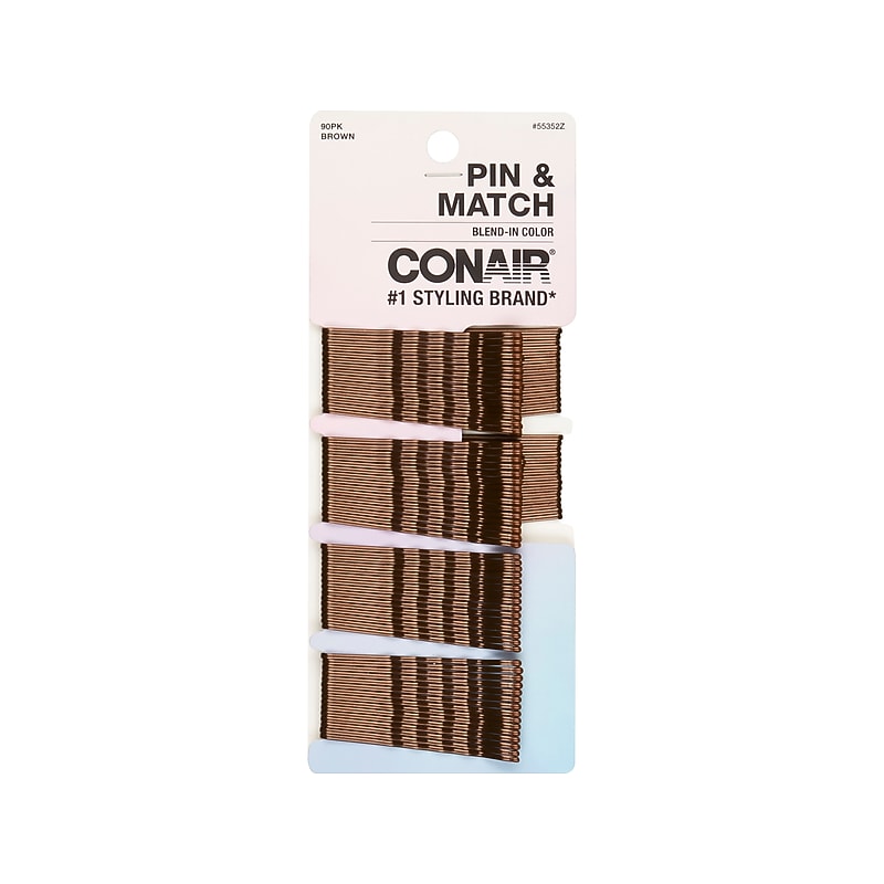 Conair Bobby Pins, Brown, 90/Pack (55352Z) image 1