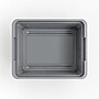 Iris 32 Quart Letter Sized Snap Closure Plastic File Bin, Gray (500227)~#|#~3F0AF00D-B832-4775-A834B78A632656C1_sc7