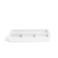Poppin Plastic Accessory Tray, White (100232) | Staples