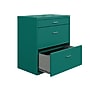 Space Solutions 3-Drawer Lateral File Cabinet, Letter/Legal Size, Lockable, 31.88"H x 30"W x 17.63"D, Teal (25074)~#|#~3F0E2931-9C37-4967-955D91BF972A3546_sc7