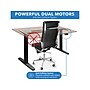 Mount-It! 55"W Electric Rectangular Adjustable Standing Desk, Brown/Black (MI-18114)~#|#~3F0EE1CB-5B58-43CA-83A0BD26C5404C65_sc7