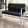Arrive Waiting Room Loveseat with Arms by Bush Business Furniture, Black Vinyl (CH3903BVL-03)~#|#~3F0F65B0-2A95-457E-8A88A1D2AA004E78_sc7