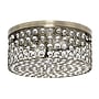 Lalia Home 12" Classix Glam Two Light Crystal and LED Flush Mount Ceiling Light Fixture, Antique Brass (LHM-2003-AB)~#|#~3F165E99-902A-451A-8FD96B72E59DD40F_sc7