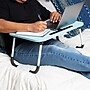 Mind Reader 13.75" x 23.5" MDF/Metal Lap Desk/Laptop Stand With Folding Legs, Blue (LBSTUDY-BLU)~#|#~3F1CB92F-F0DA-446A-BC66997376F6283F_sc7