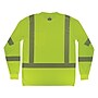 GloWear 8370 High Visibility Long Sleeve T-Shirt, ANSI Type R Class 3, Lime, X-Large (22255)~#|#~3F2115EF-64F9-484B-B633C416C9AD2184_sc7