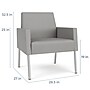 Lesro Mystic Lounge Fabric Guest Chair, Open House Graphite/Silver (ML1101.SSV-01OHGP)~#|#~3F253E07-21AB-400F-95F852FD95EDBBDB_sc7