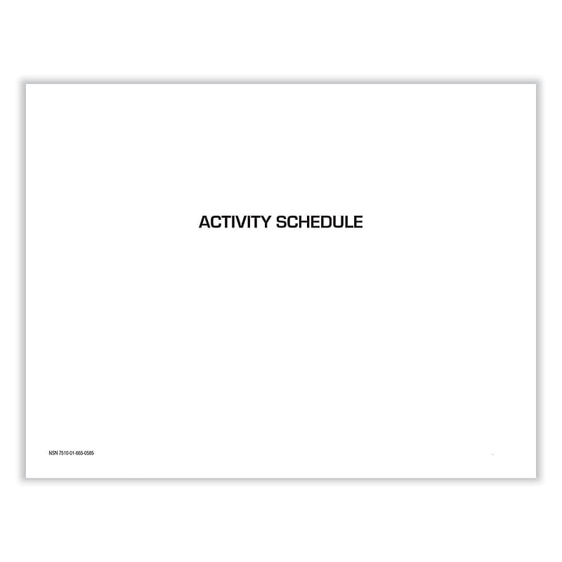 2026 Unicor Activity Schedule  8.5" x 11" Monthly Desk Calendar, White (UCR6650589) image 1