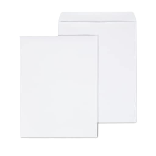Staples Self Seal Catalog Envelopes, 12" x 15.5", White, 100/Box