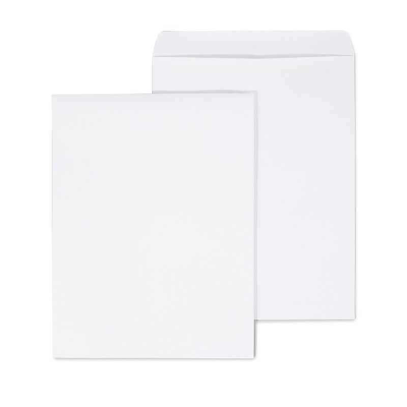 Staples Self Seal Catalog Envelopes, 12" x 15.5", White, 100/Box (609123/73142) image 1